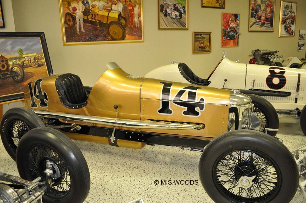 1928 Indianapolis Winner NO 14 Miller Special at the Hall of Fame Museum in Indianapolis, Indiana