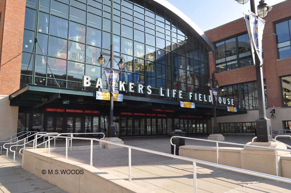 Banker's Life Field House Exterior View in Indianapolis, Indiana