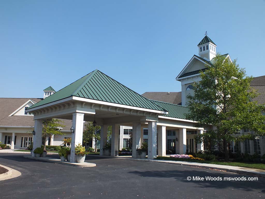The entry to the Bridgewater Club in Carmel, Indiana