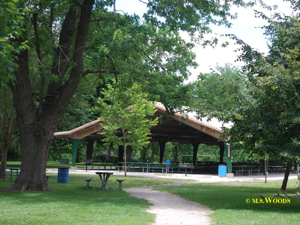 Shelter in Broad Ripple Park in Indianapolis, Indiana
