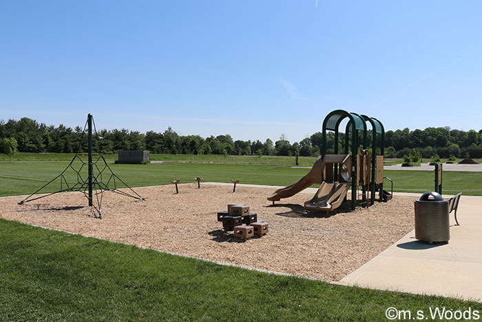 Play area at Cyntheanne Park in Fishers, Indiana