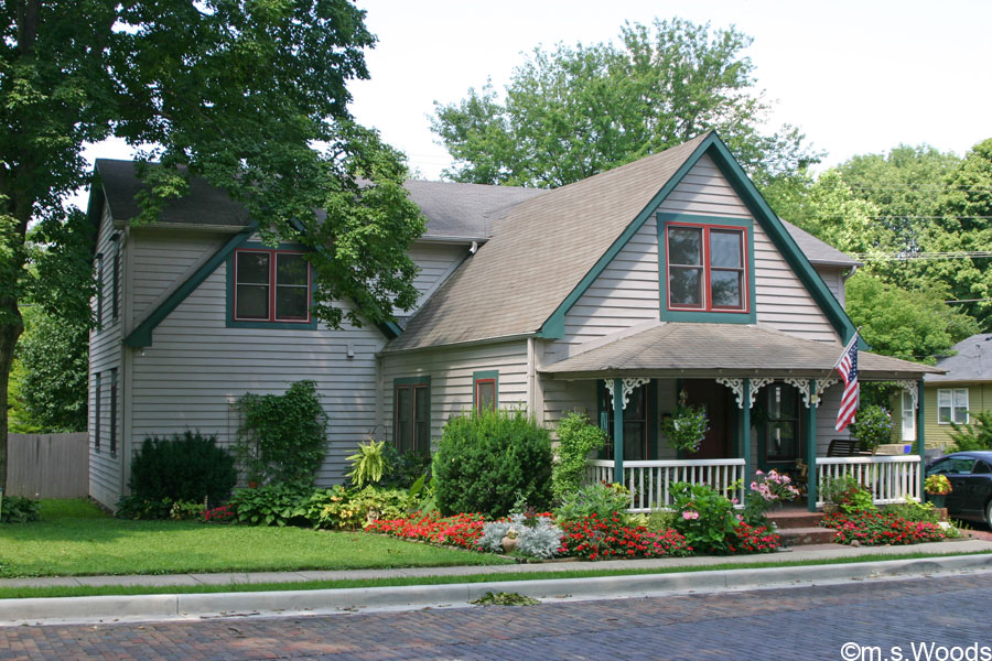 Residential home in the village in Zionsville, Indiana