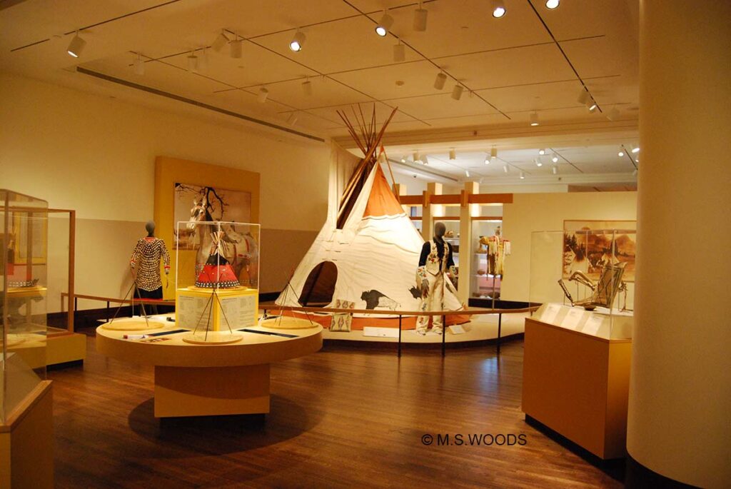 Indian Teepee at the Eiteljorg Museum in Indianapolis, Indiana