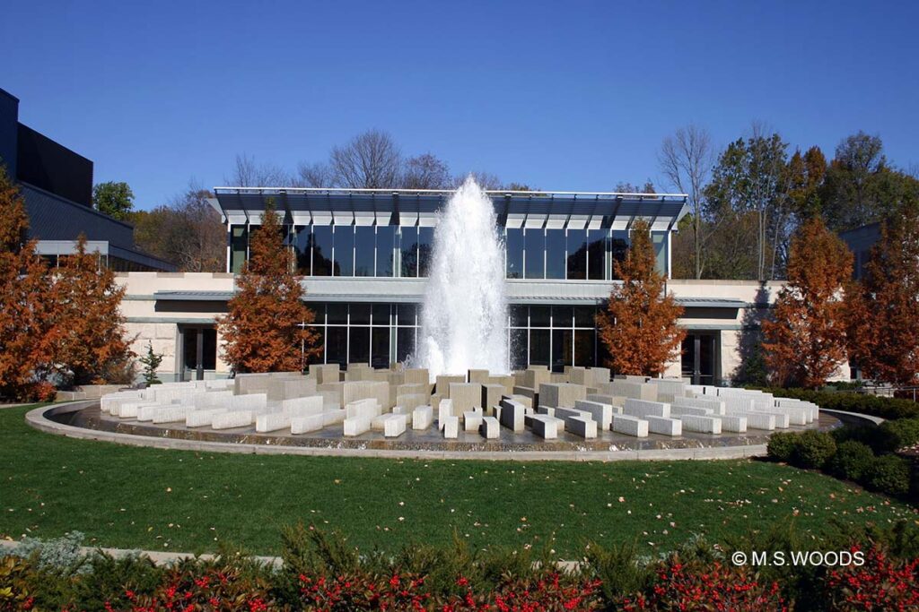 Fountain Sculpture at the Indianapolis Museum of Art in Indianapolis, Indiana