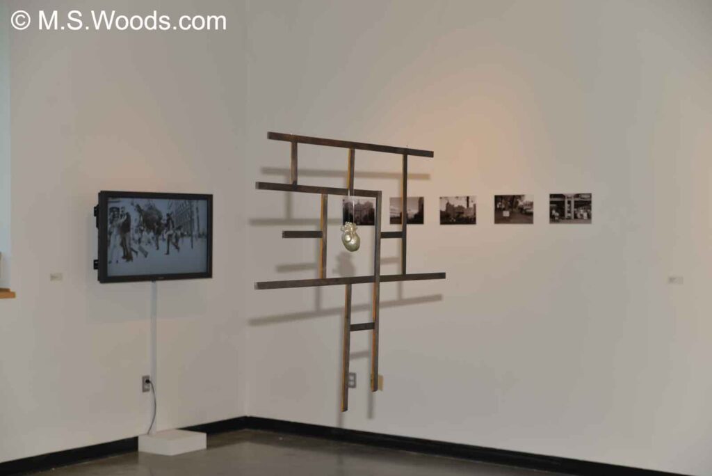 Art display at the Herron School of Art and Design in Indianapolis, Indiana