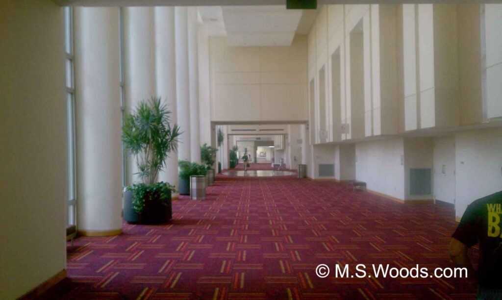Hallway at the Indiana Convention Center in downtown Indianapolis, Indiana