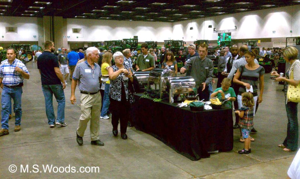 Crowd at a convention at the Indiana Convention Center in downtown Indianapolis, Indiana