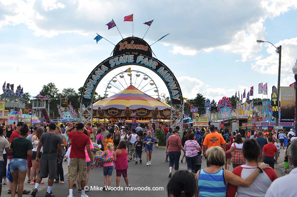 The Midway at the Indiana State Fair