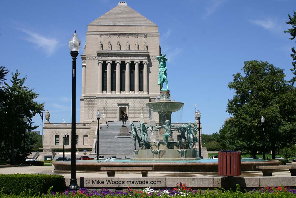 Indiana War Memorial in downtown Indianapolis, Indiana