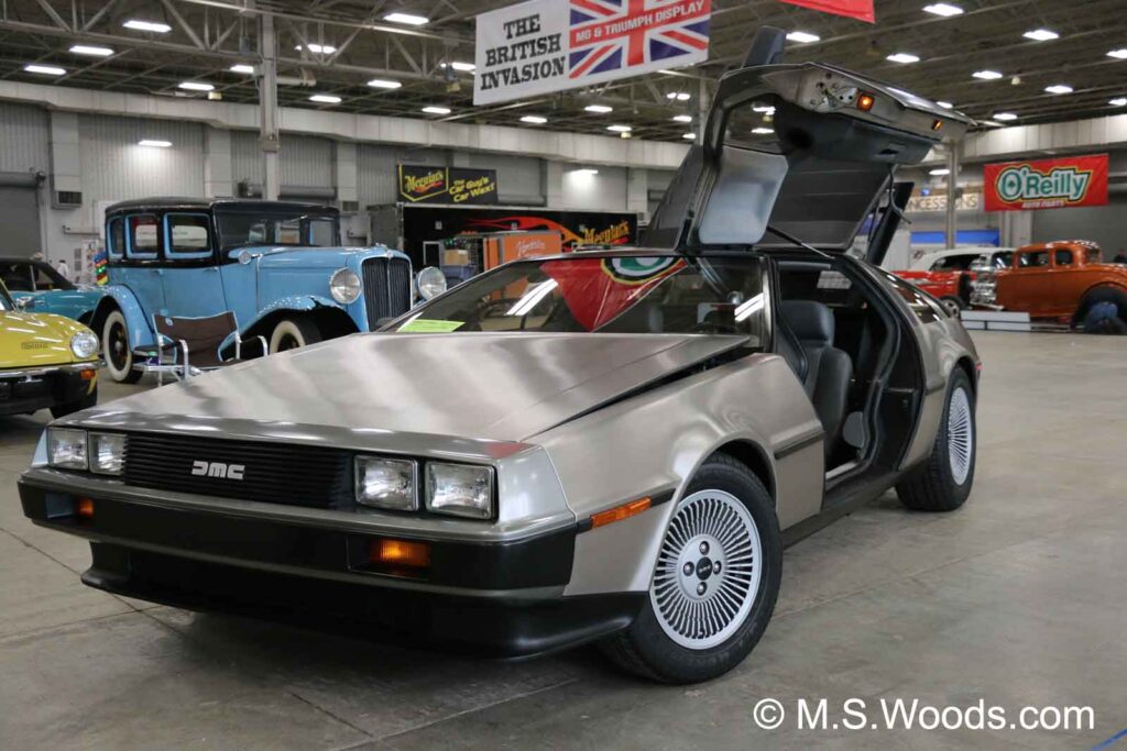Delorean displayed at the Auto Show at the Indianapolis Convention Center in Indianapolis, Indiana