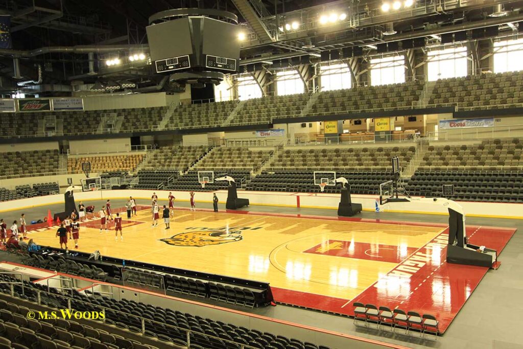 A look inside the Coliseum at the Indiana State Fairgrounds in Indianapolis, Indiana
