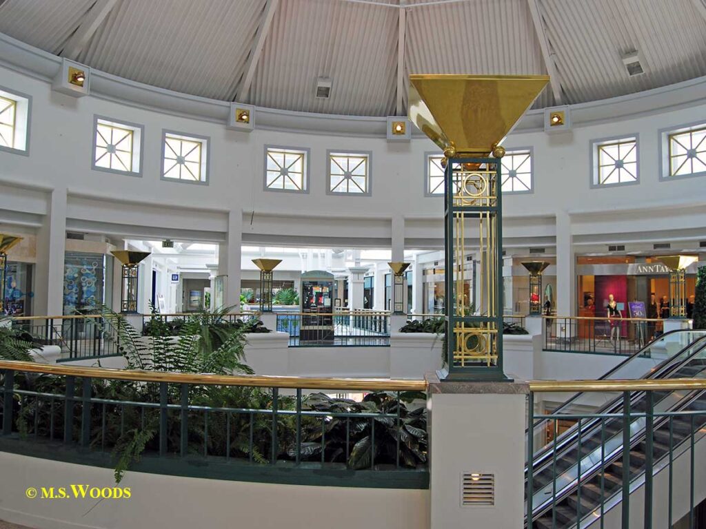 Interior dome at the Fashion Mall at Keystone Crossing in Indianapolis, Indiana
