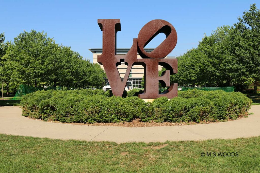 Love Sculpture at the Indianapolis Museum of Art at Newfields