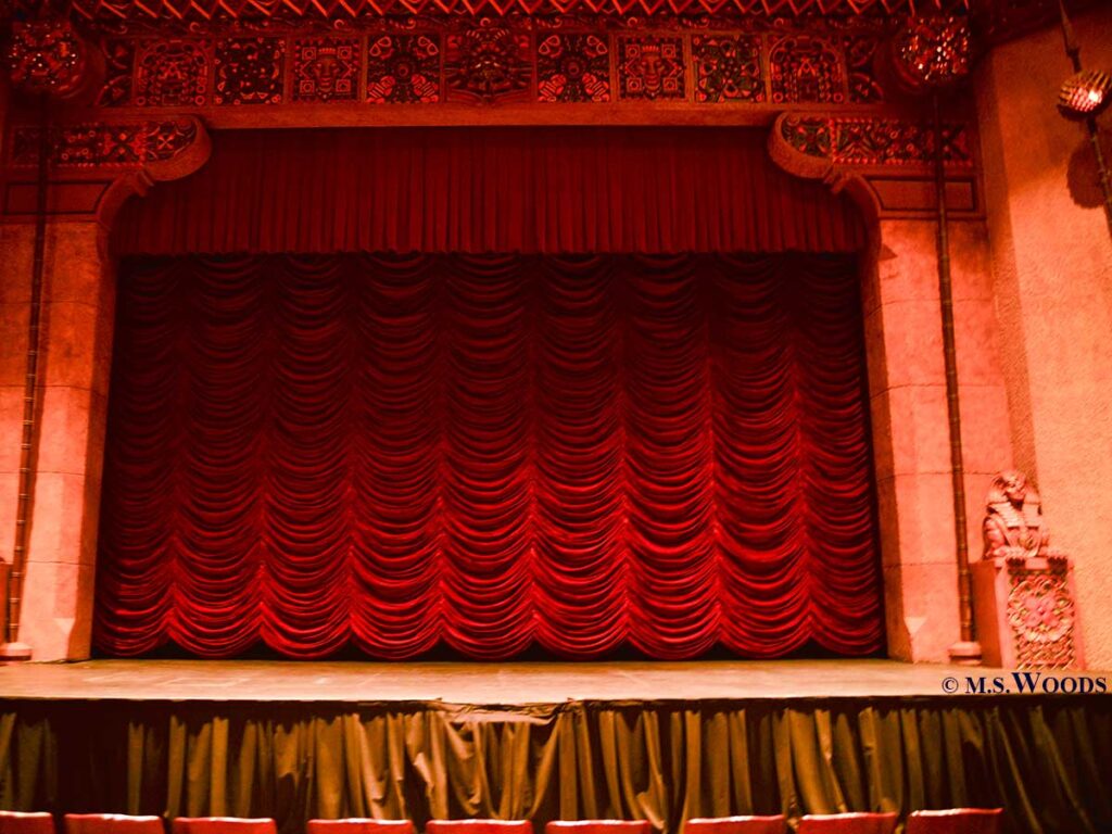 The stage at the Madame Walker Theatre in Indianapolis, Indiana