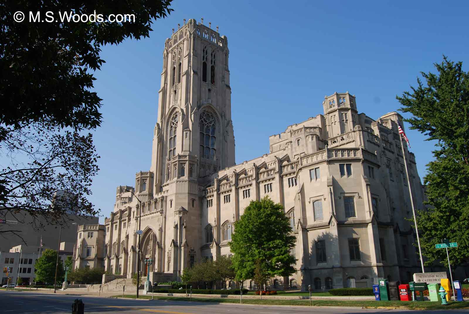 Scottish Rite Cathedral in downtown Indianapolis, Indiana