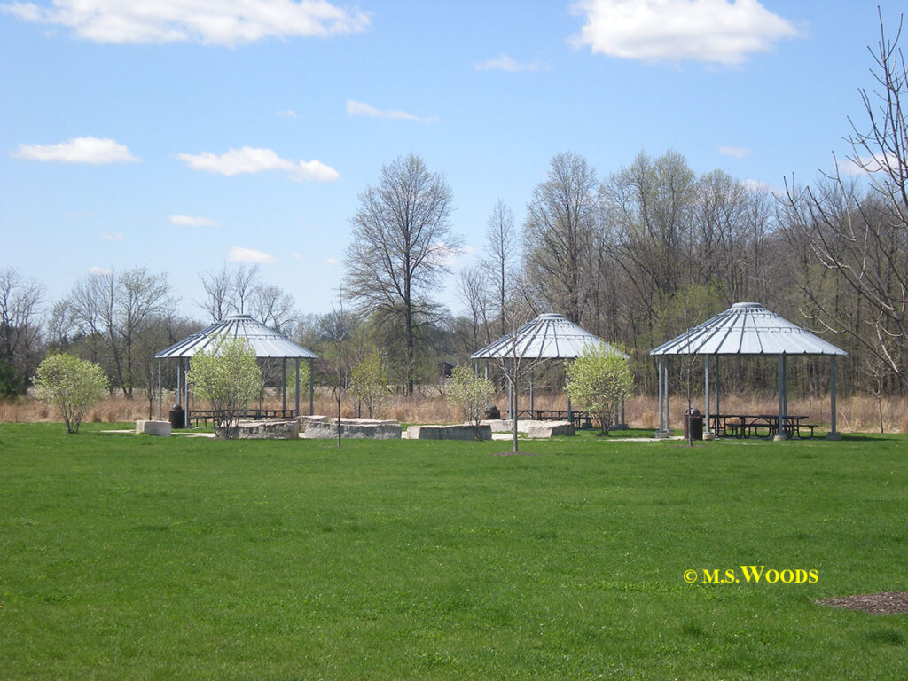 West Park covered shelters in Carmel Indiana