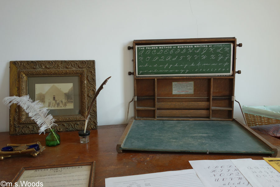 Classroom Materials at the Academy Building and Museum in Mooresville, Indiana