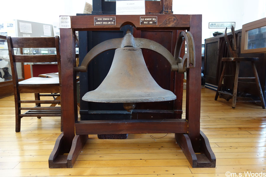 Old Academy Bell in the Academy Building and Museum Mooresville, Indiana