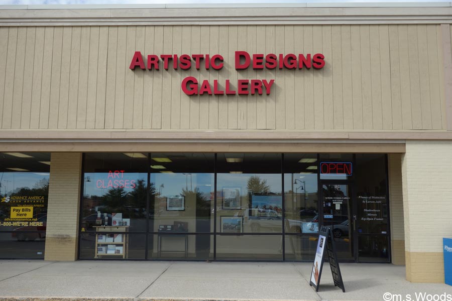 Entrance to the Artistic Design Gallery in Brownsburg, Indiana