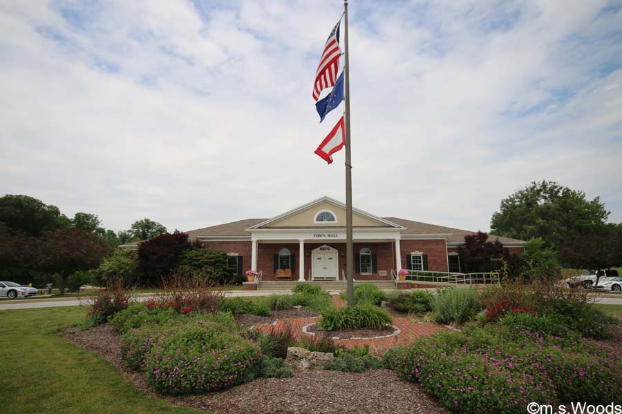 The town hall in Avon, Indiana