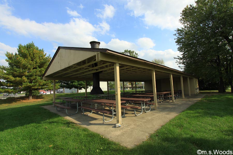 Picnic shelter at the Baxter YMCA in Greenwood, Indiana