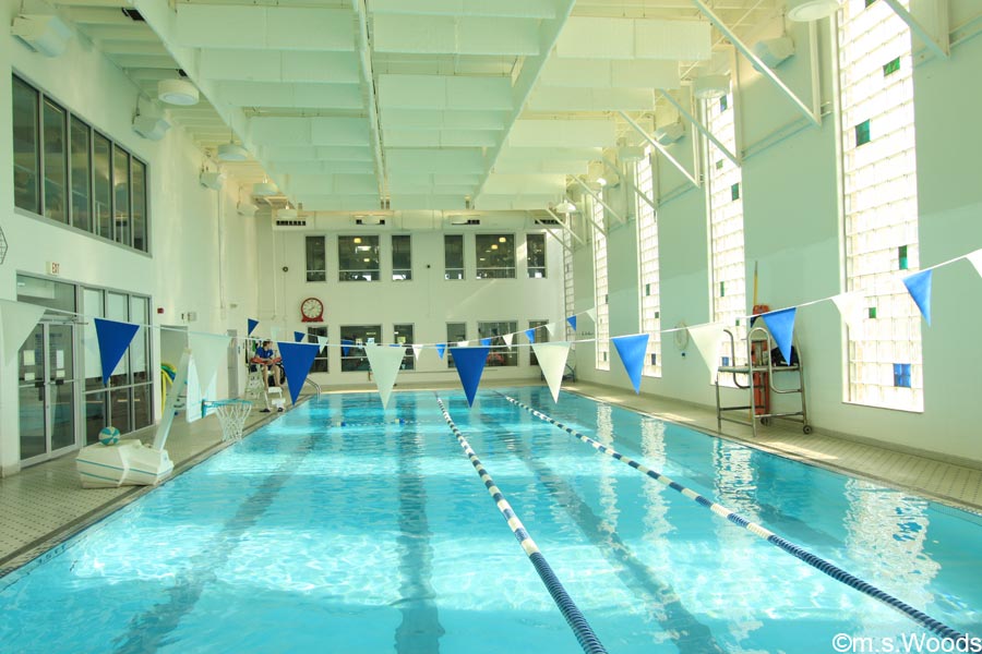 Swimming pool at the Baxter YMCA in Greenwood, Indiana