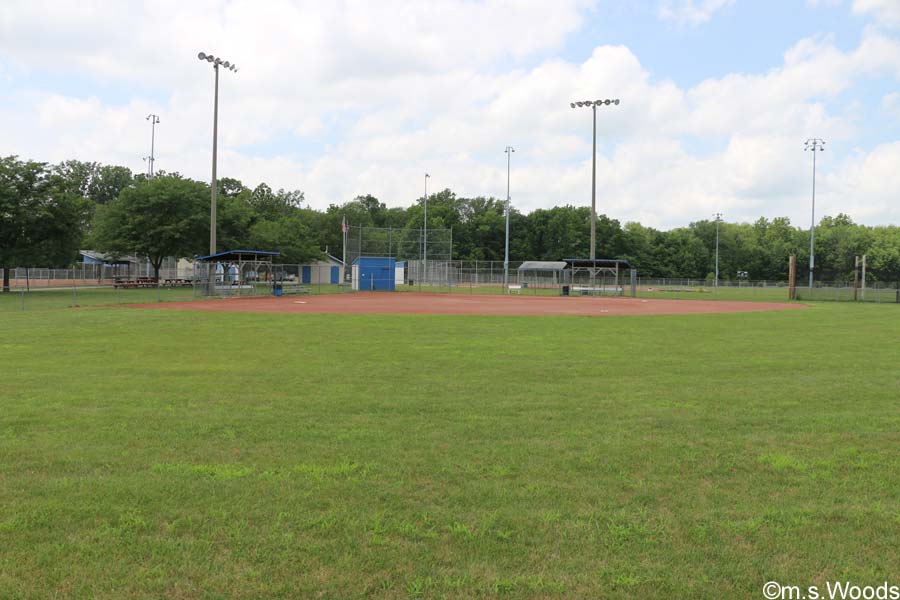 Baseball diamond at the Brandywine Park in Greenfield, Indiana