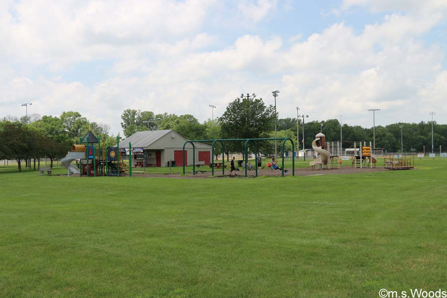 Playground at the Brandywine Park in Greenfield, Indiana