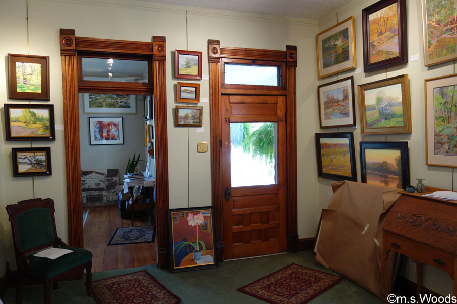 Interior photo of the Color Works Art Gallery in Mooresville, Indiana