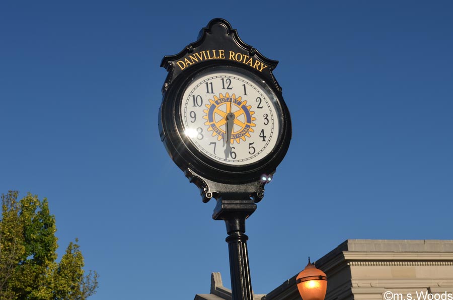 Danville Rotary clock in Danville, Indiana