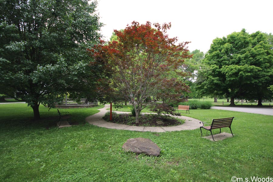 Resting area in Ellis Park in Danville, Indiana