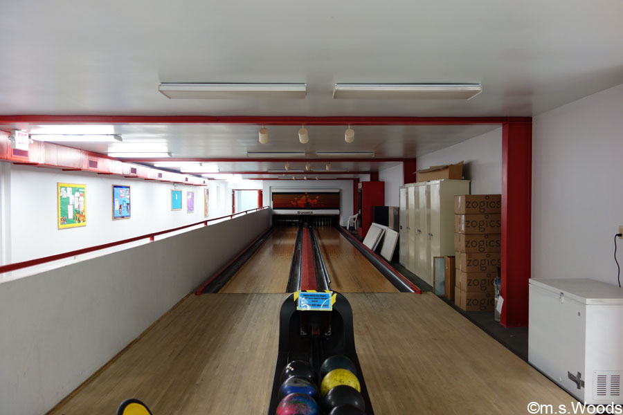 Bowling lane at Family Fun and Fitness in Greenfield, Indiana