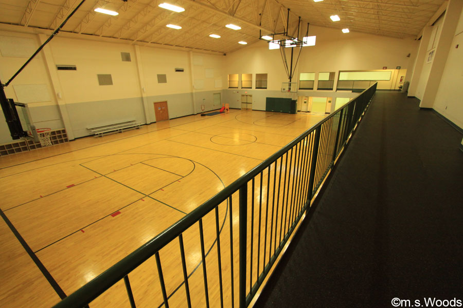 Basketball court at the Cultural Arts and Recreation Center in Franklin, Indiana