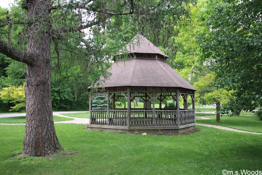 Gazebo at Ellis Park in Danville, Indiana