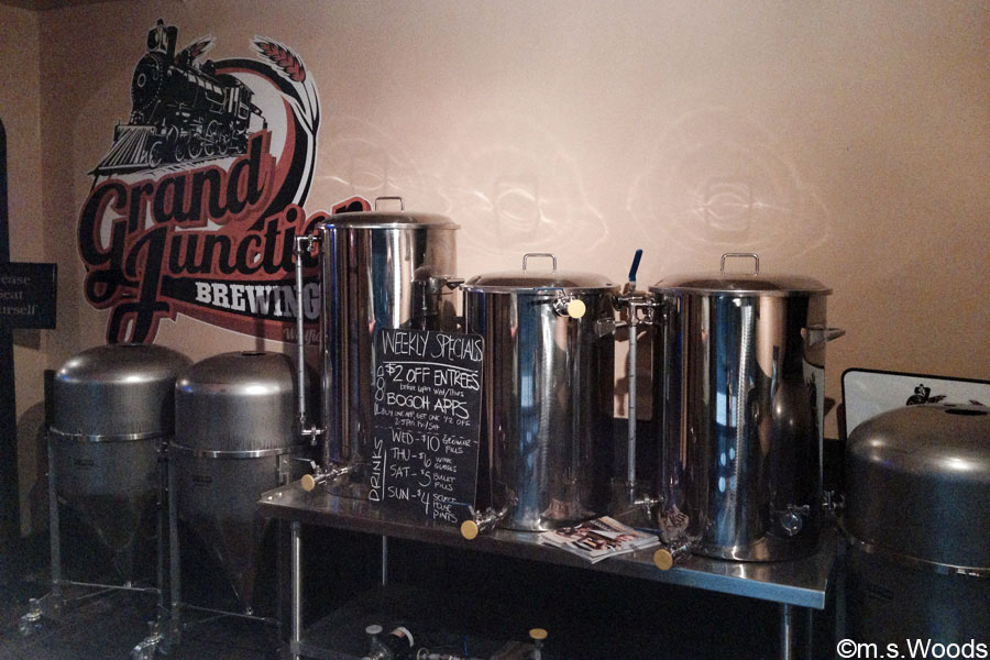 The coffee bar at Grand Junction Brewing Company in Westfield, Indiana