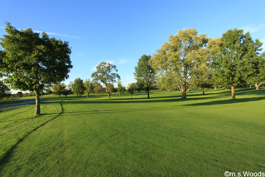 A fairway at the Hillview Country Club in Franklin, Indiana