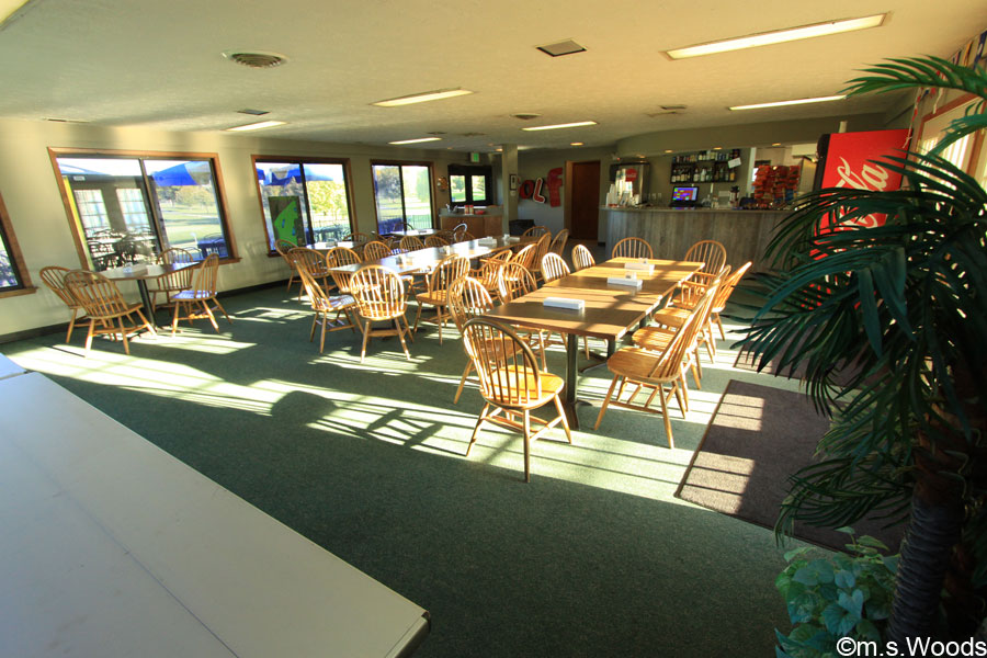 The snack lounge at the Hillview Country Club in Franklin, Indiana