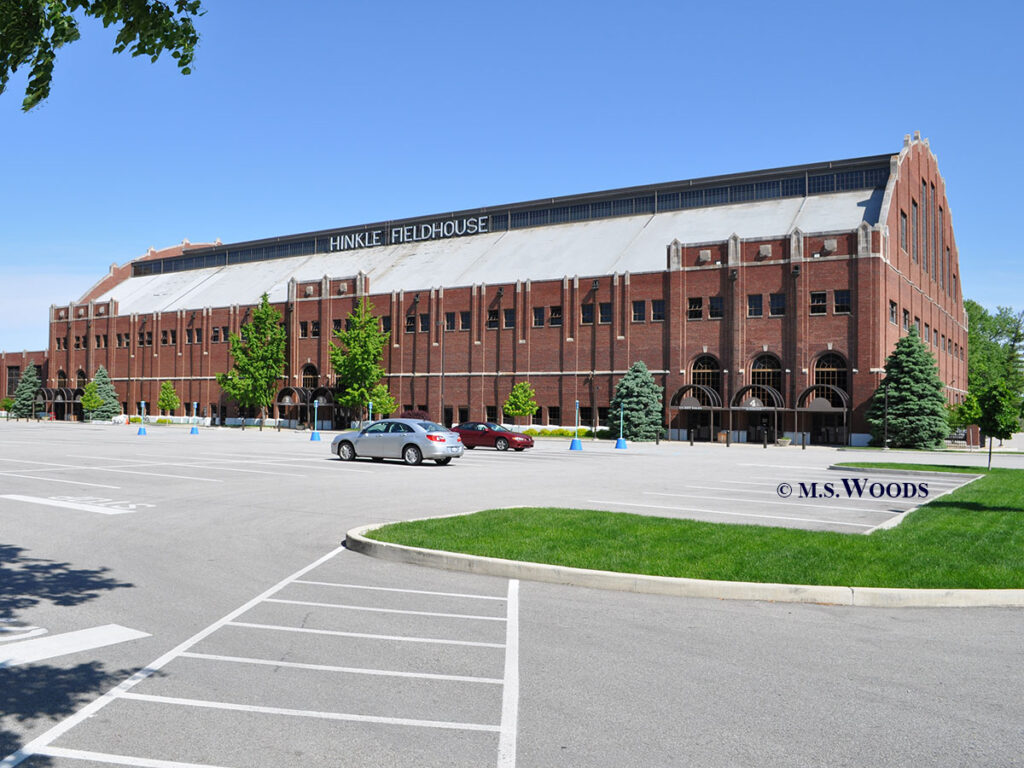 Hinkle Fieldhouse on the Butler University campus in Indianapolis, Indiana