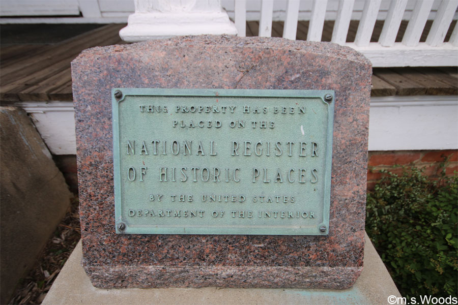 Historic plaque at the James Witcomb Riley House in Greenfield, Indiana