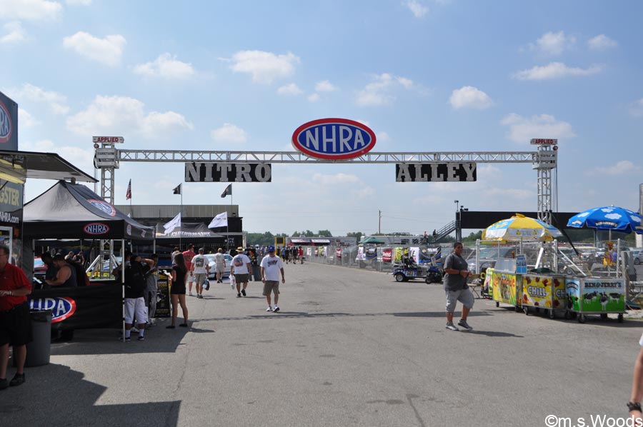 Nitro Alley at the Lucas Oil Raceway in Brownsburg, Indiana