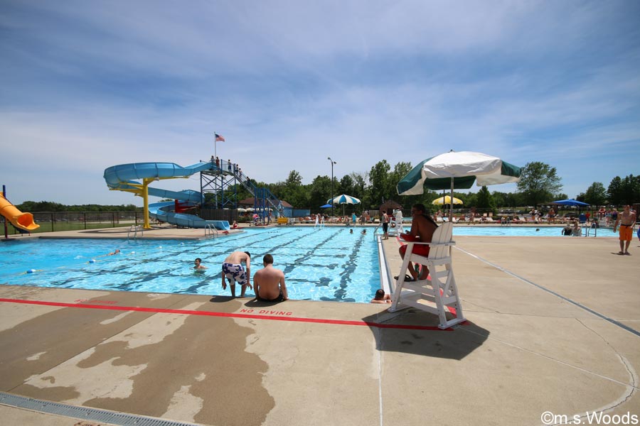 Swimming pool at the Mooresville Family Aquatic Center in Mooresville, Indiana