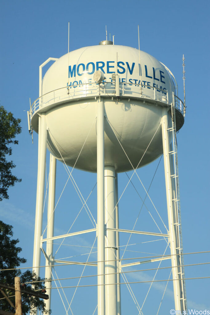 The Mooresville Water Tower in Mooresville, Indiana