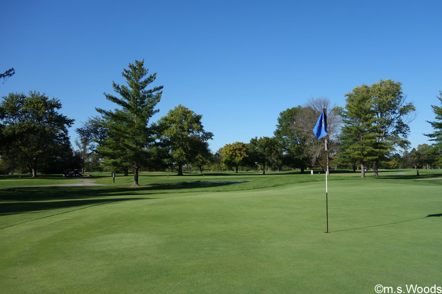 Putting green at the Oak Tree Golf Course in Plainfield, Indiana