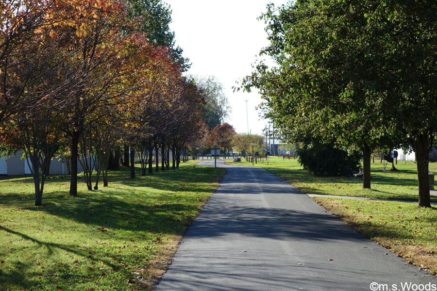 Paved path at Pennsy Trail in Greenfield, Indiana