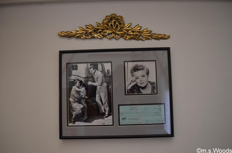Andy Griffith show wall hanging in the Mayberry Cafe in Danville, Indiana