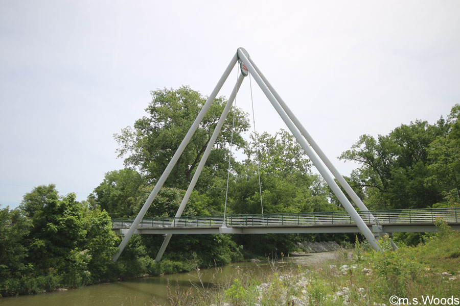 Pedestrian Bridge over White Lick Creek in Plainfield, Indiana