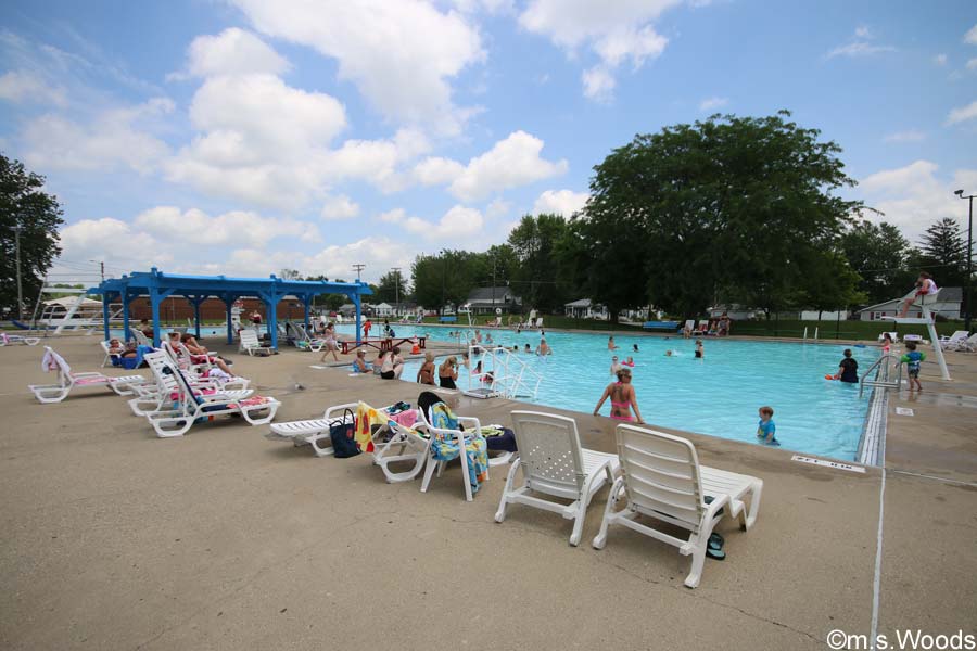 Swimming pool at Riley Park in Greenfield, Indiana