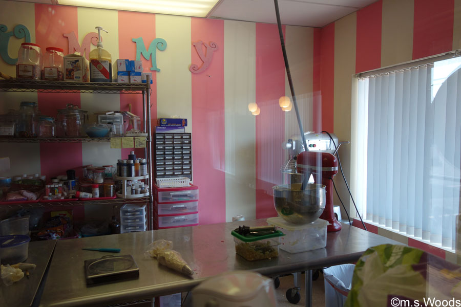 The kitchen at Sweetheart Cupcakes in Plainfield, Indiana
