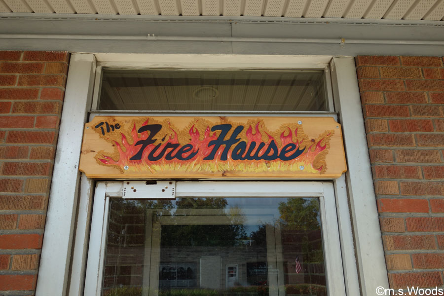 Sign at the Fire House in Plainfield, Indiana