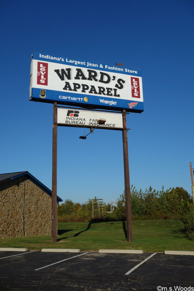 Wards Apparel sign in Mooresville, Indiana